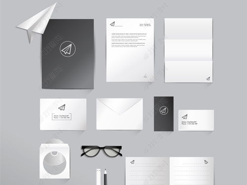 企業(yè)大氣簡約辦公用品VI設計素材 高清AI模板一站式下載指南
